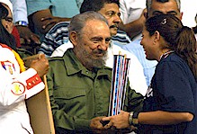 Fidel ha partecipato alla cerimonia di premiazione