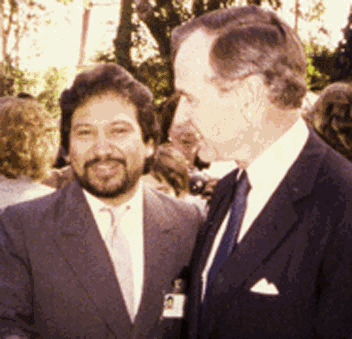 Celestino Castillo e Bush padre