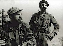 Fidel e il comandante Juan Almeida Bosque.