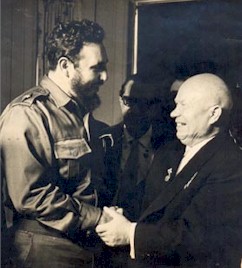 Foto darchivio: Fidel riceve  la visita del primo ministro sovietico, Nikita Jruschov