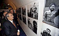 Immagini storiche del Comandante in Capo, Fidel, occupano gli spazi principali del Padiglione della Russia 