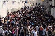 La prima giornata della Fiera, ne La Cabaa,  stata caratterizzata da una notevole affluenza di pubblico.