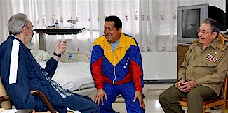 Fidel y Ral visitan a Chvez