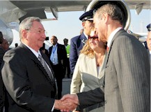 Il presidente cubano Ral Castro  in Cile