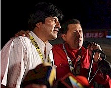 Un nuovo accordo tra Chvez e Morales: la costruzione di un complesso petrolchimico in Bolivia
