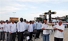 La Santa Croce della Parra  stata proclamata come Monumento Nazionale e Tesoro della Nazione Cubana durante il giubileo di Baracoa. Foto: Leonel Escalona