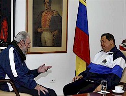 Fidel e Ral hanno visitato Chvez