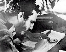 Fidel firma la Legge a La Plata. Foto darchivio 