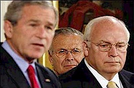 Bush, Cheney y Rumsfeld 