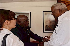 Il presidente dell’Assemblea Nazionale del Potere Popolare, Esteban Lazo, ha ricevuto Kenneth Kaunda, ex presidente dello Zambia.