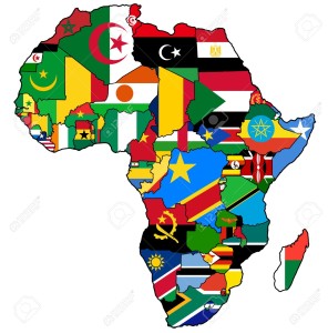 20531732-attuale-mappa-politica-d-africa-con-bandiere-e-simboli-nazionali-Archivio-Fotografico